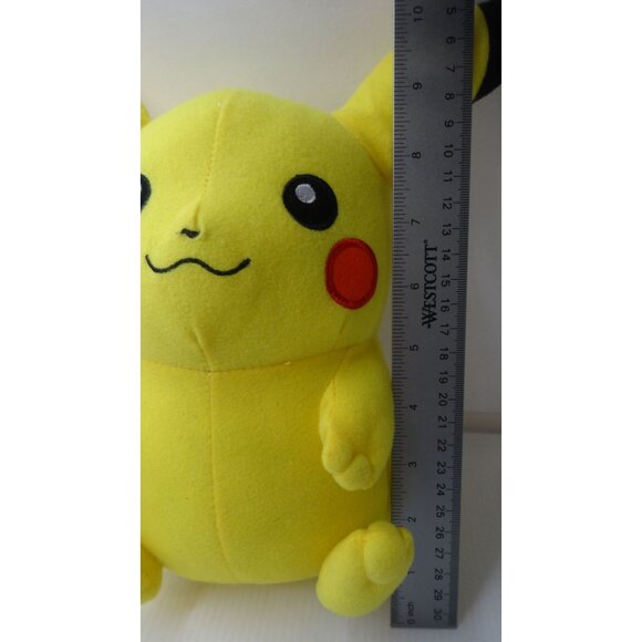 Pikachu Pokemon Plush Stuffed Toy 10" Yellow By Toy Factory 2016 - Picture 3 of 6